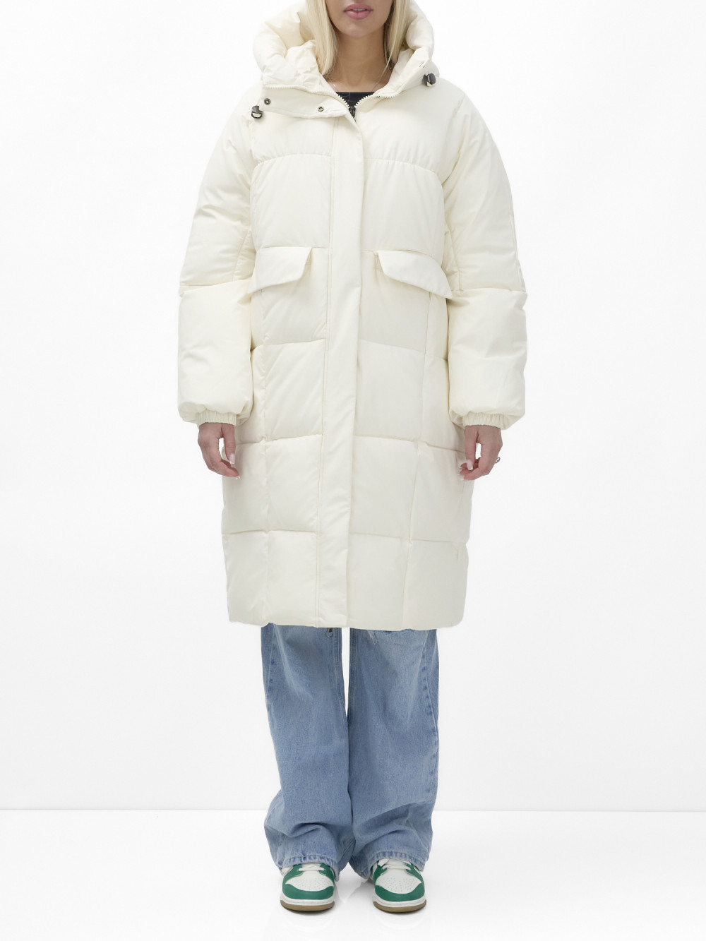 

Пальто женское NoBrand AD9621 белое XL, Белый, AD9621