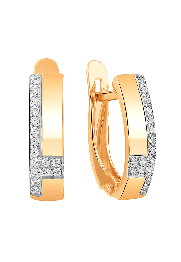 

Серьги из желтого золота с фианитом Kari Jewelry 21-2079ш-11-01, 21-2079ш-11-01