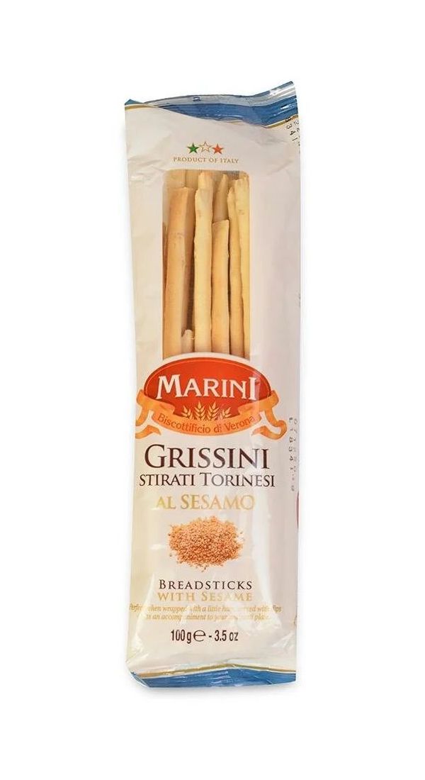 Хлебные палочки Marini Grissini с кунжутом 100 г