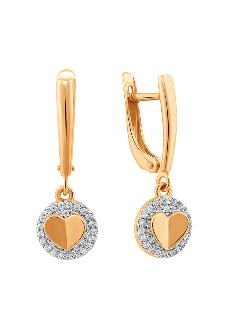 

Серьги из желтого золота с фианитом Kari Jewelry 21-1923-11-01, 21-1923-11-01