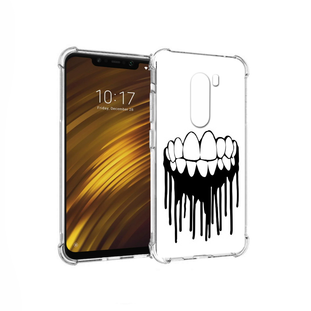 

Чехол MyPads Tocco для Xiaomi Pocophone F1 зубы (PT116503.308.372), Прозрачный, Tocco