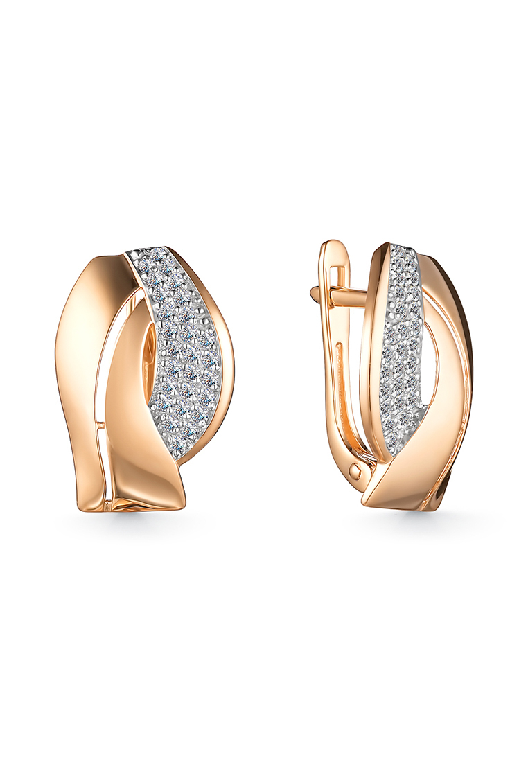 

Серьги из желтого золота с фианитом Kari Jewelry СЛ-14000, СЛ-14000
