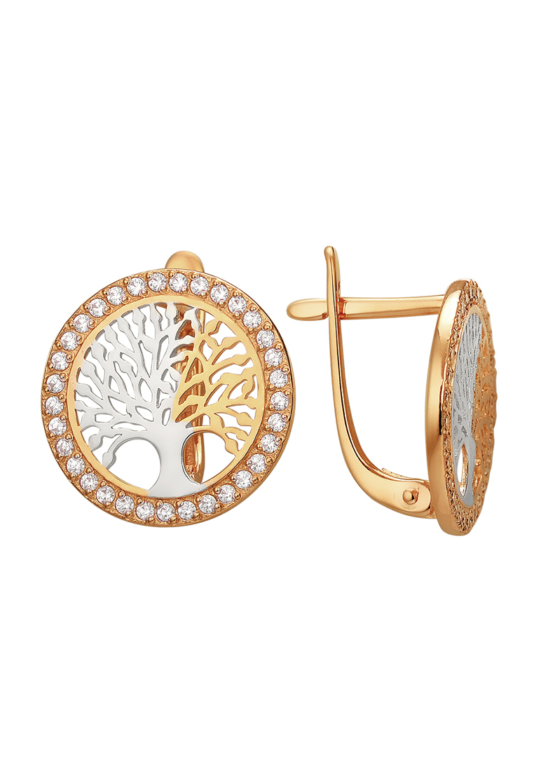 

Серьги из желтого золота с фианитом Kari Jewelry СЛ-11500, СЛ-11500