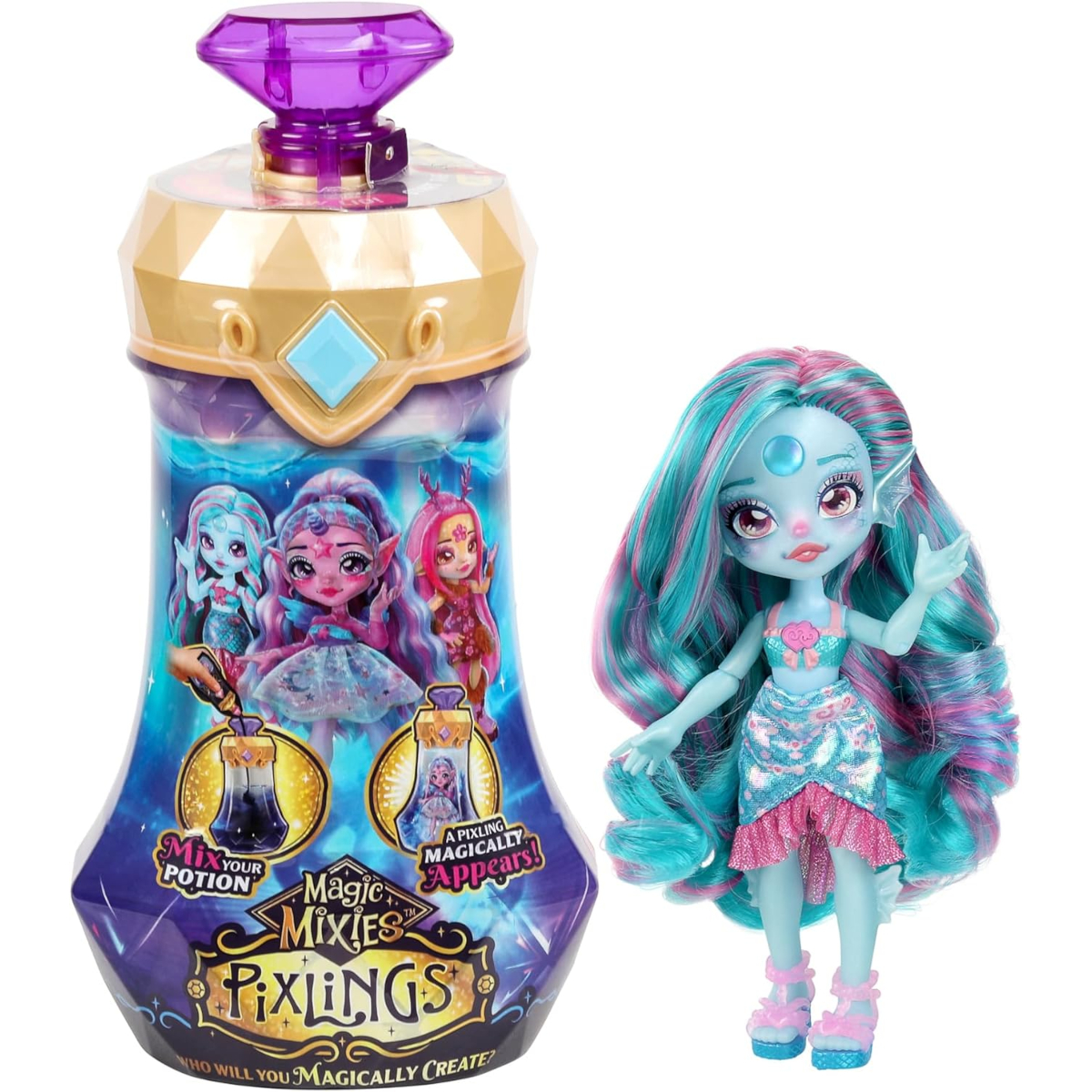 Кукла в бутылке Magic Mixies Pixlings Marena 14872 кукла в бутылке magic mixies pixlings marena 14872