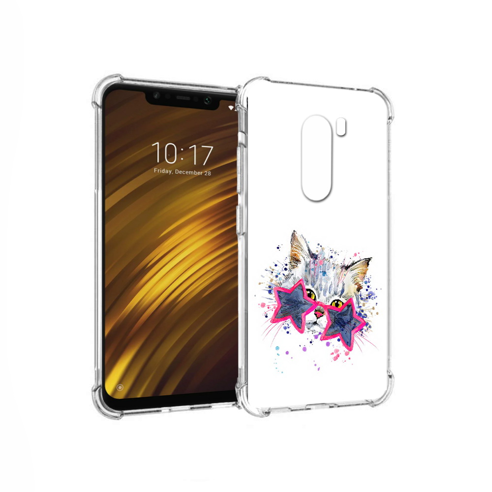 

Чехол MyPads Tocco для Xiaomi Pocophone F1 звездные очки (PT116503.308.353), Прозрачный, Tocco