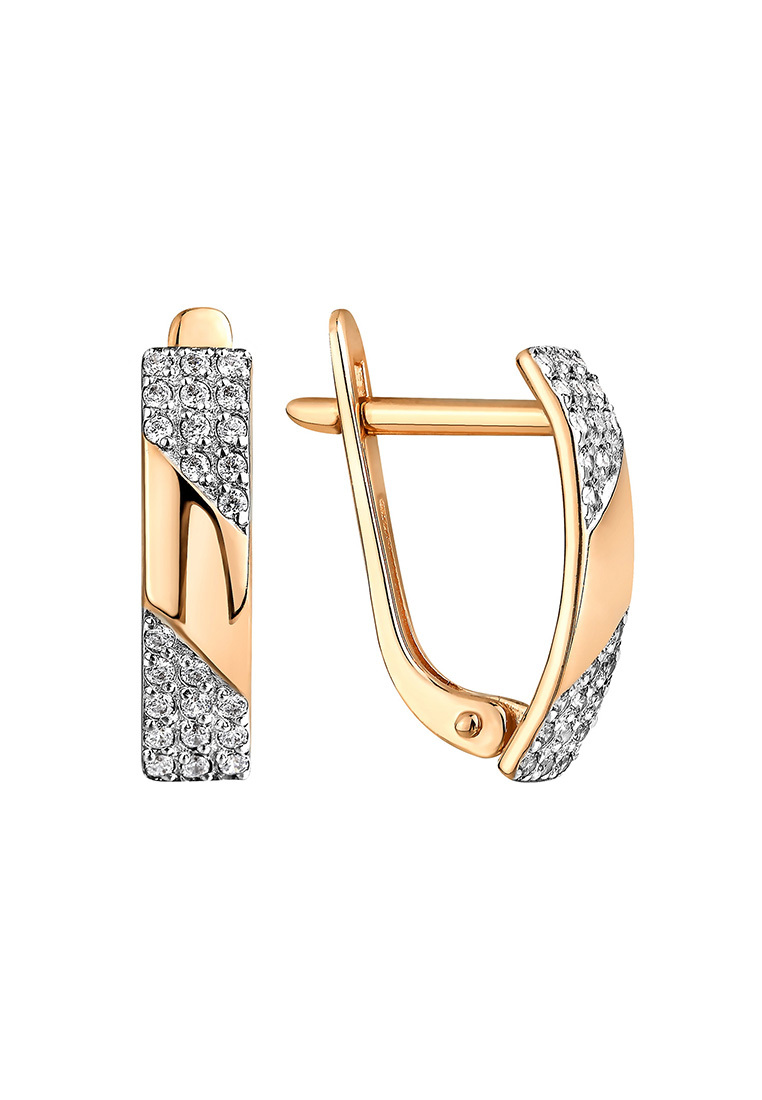 

Серьги из желтого золота с фианитом Kari Jewelry СЛ-89800, СЛ-89800