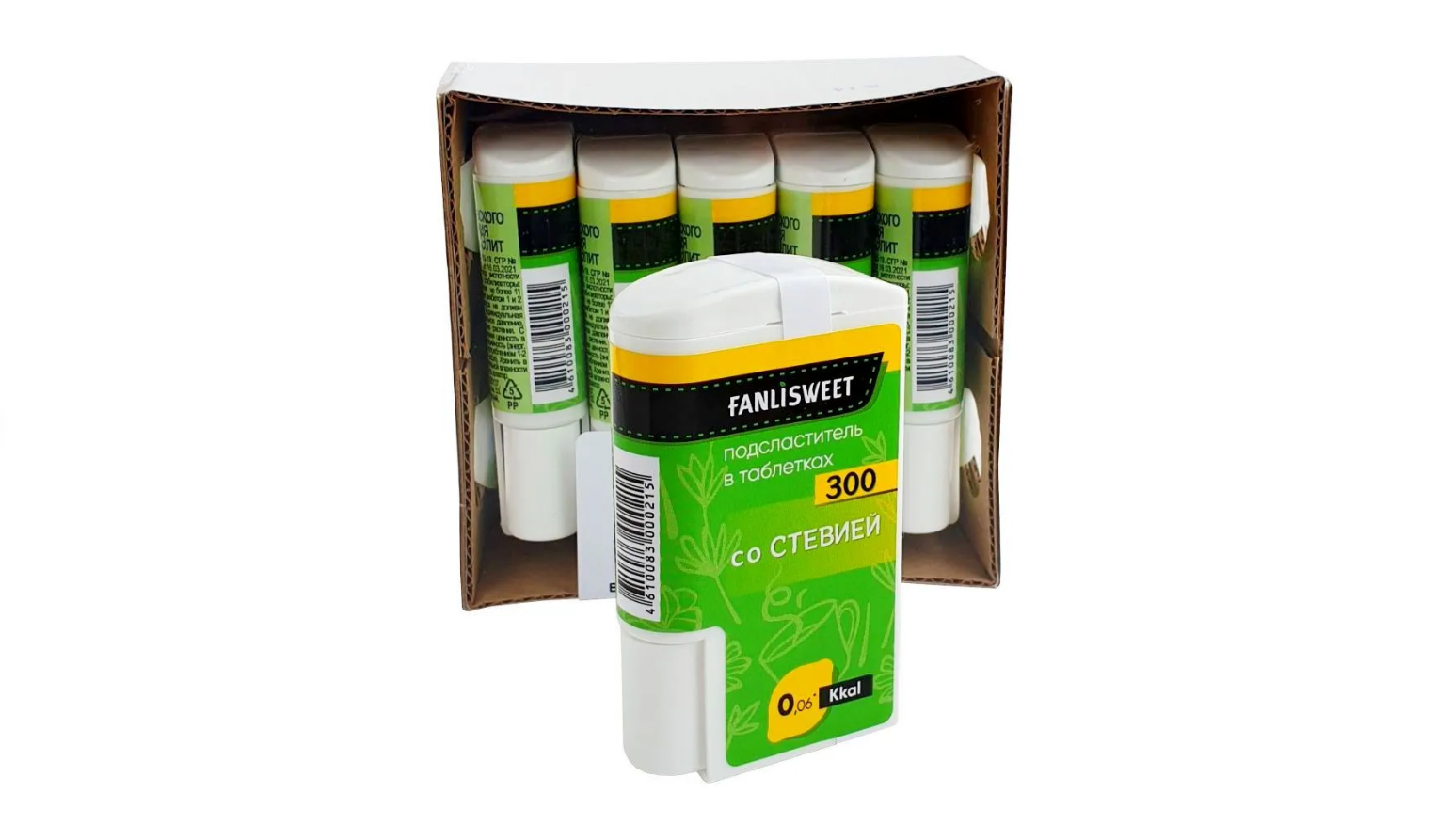 

Сахарозаменитель FANLISWEET со стевией, 1500 таб (300 таб х 5 шт)