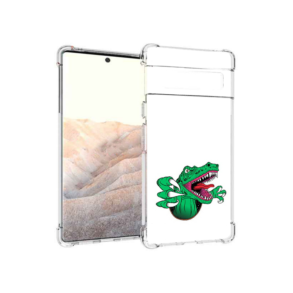 

Чехол MyPads Tocco для Google Pixel 6 Pro крокодил, Прозрачный, Tocco