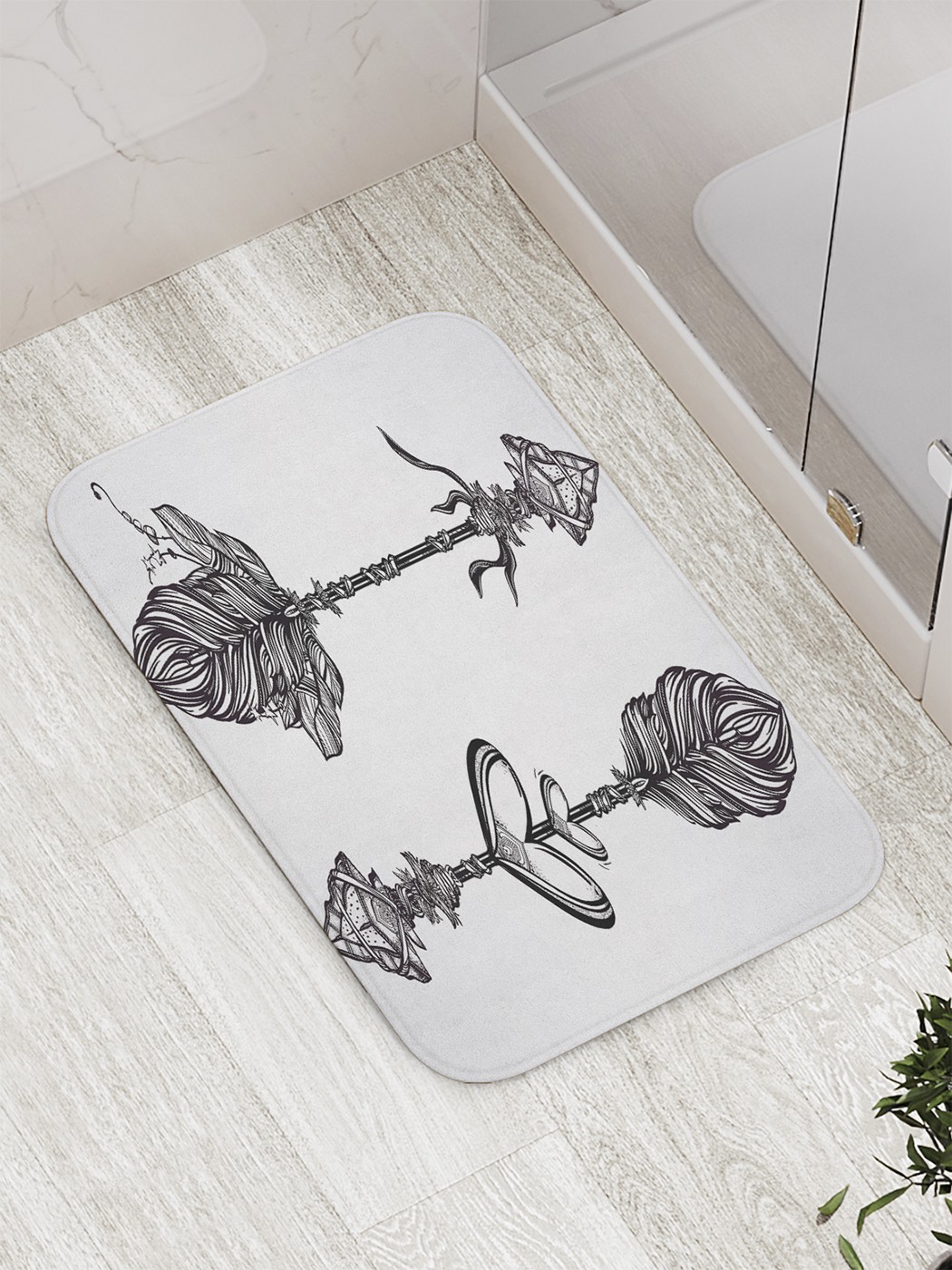 

Коврик противоскользящий для ванной, сауны, бассейна, 77х52 см bath_59509 JoyArty