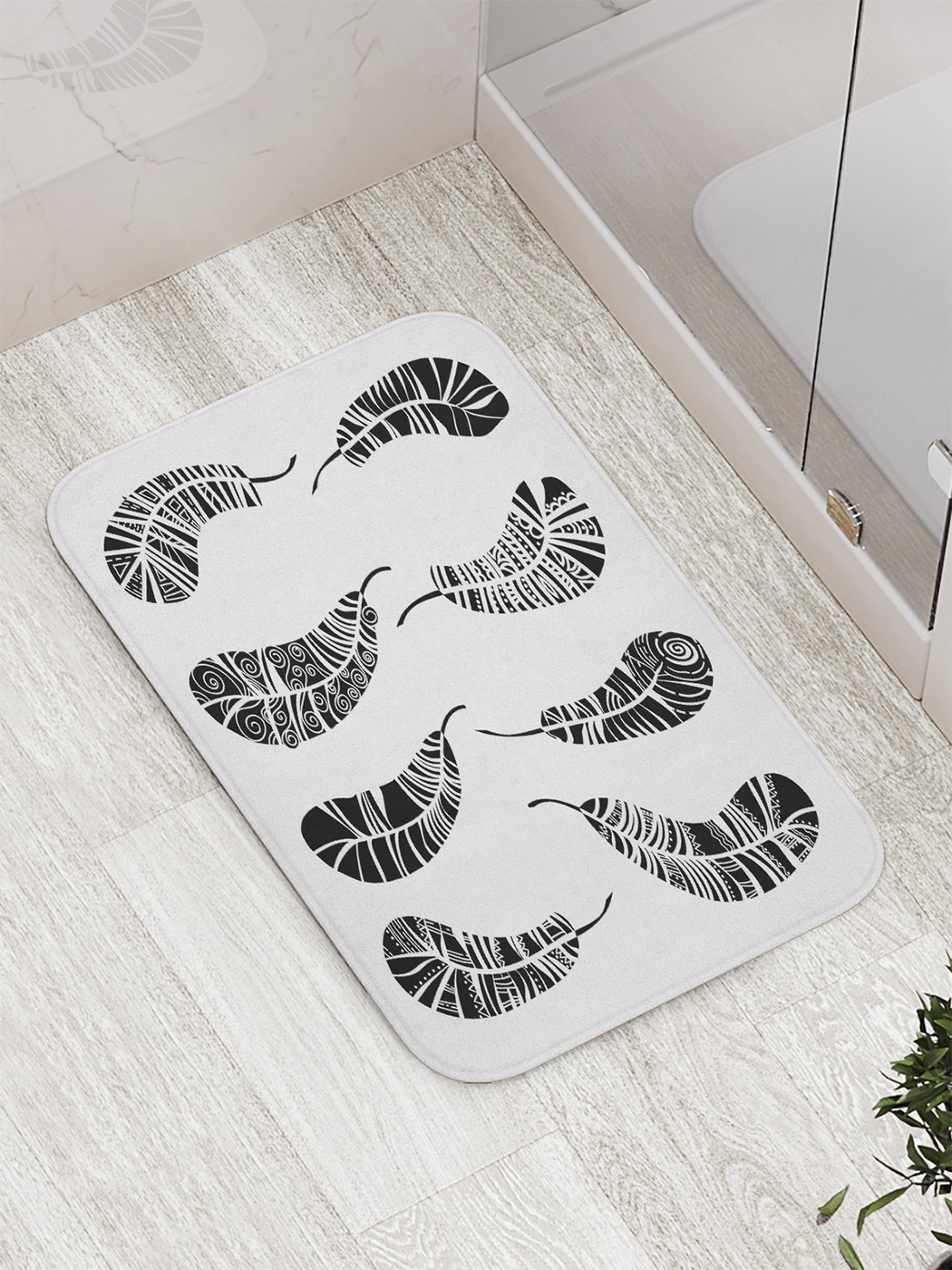 

Коврик противоскользящий для ванной, сауны, бассейна, 77х52 см bath_59507 JoyArty