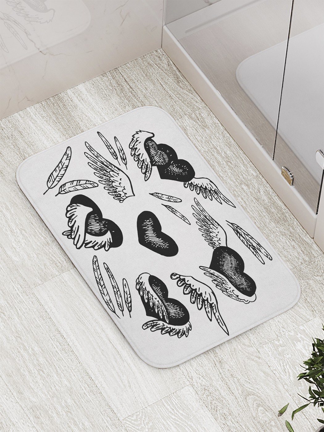 

Коврик противоскользящий для ванной, сауны, бассейна, 77х52 см bath_59506 JoyArty