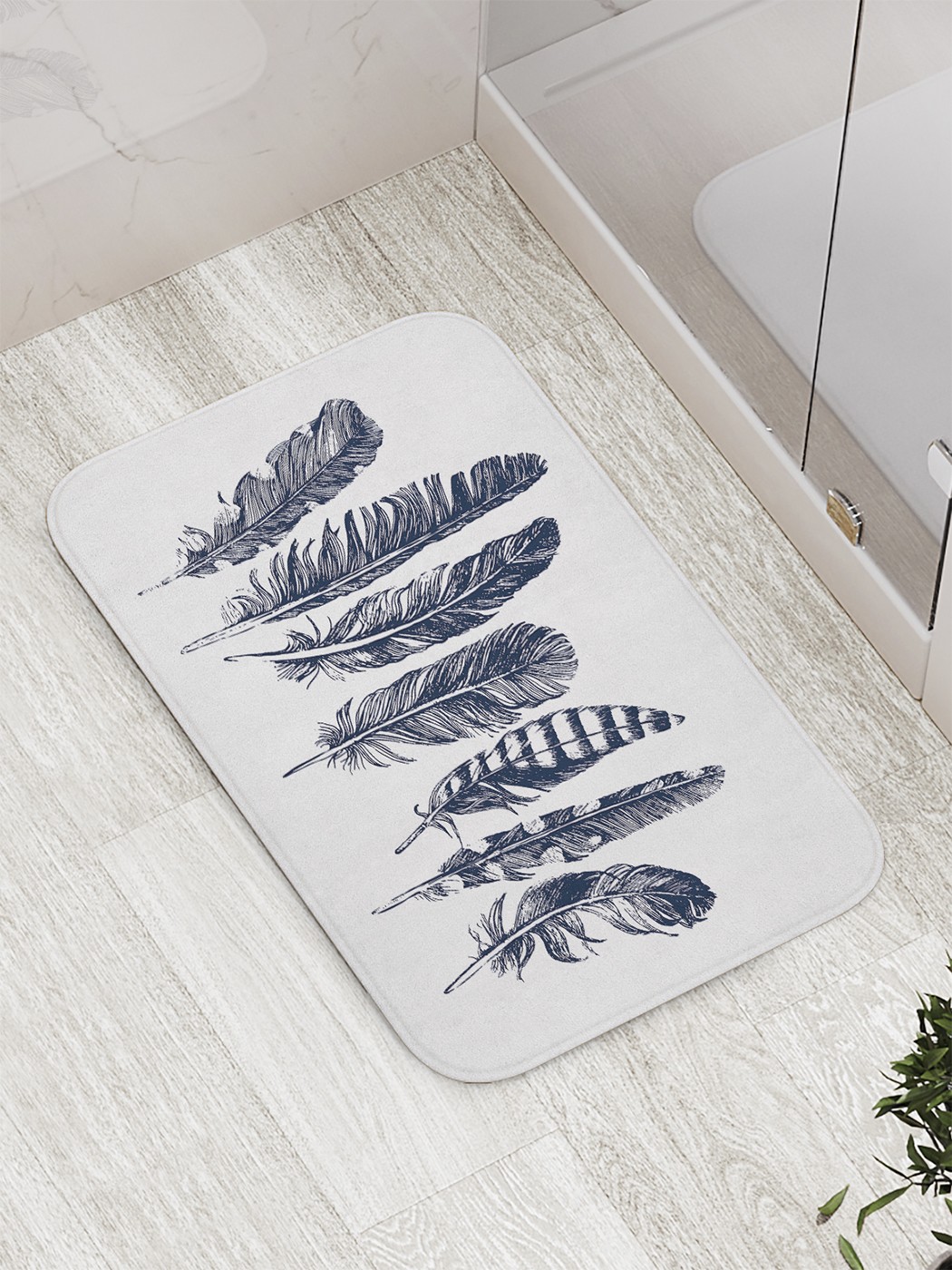 

Коврик противоскользящий для ванной, сауны, бассейна, 77х52 см bath_59504 JoyArty