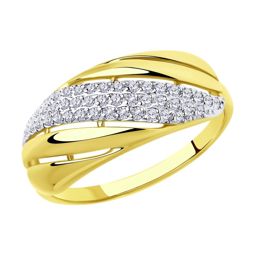 

Кольцо из золота р. , Diamant 53-110-00233-1, фианит, 53-110-00233-1