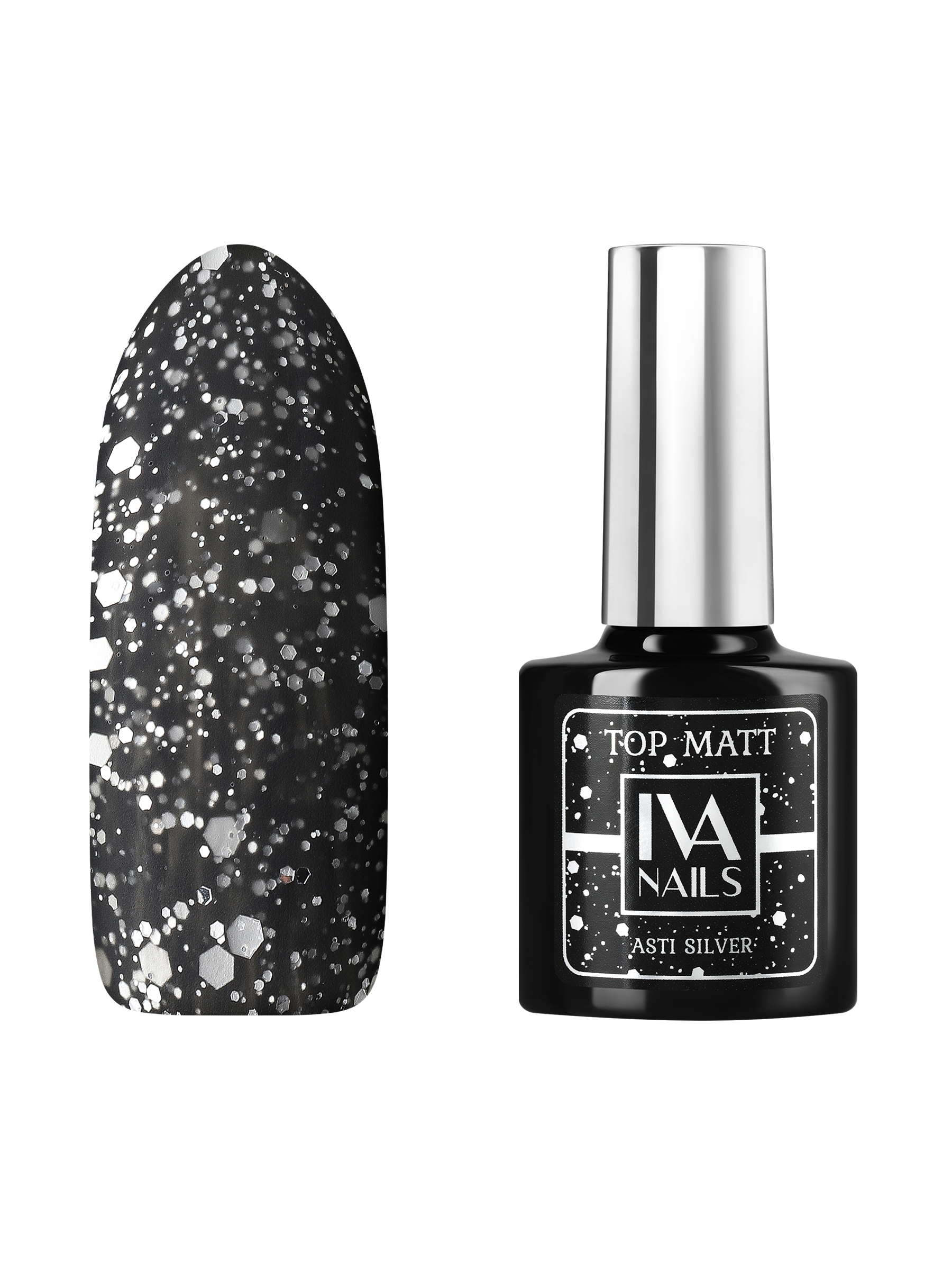 

Топ IVA nails Asti Silver 8мл