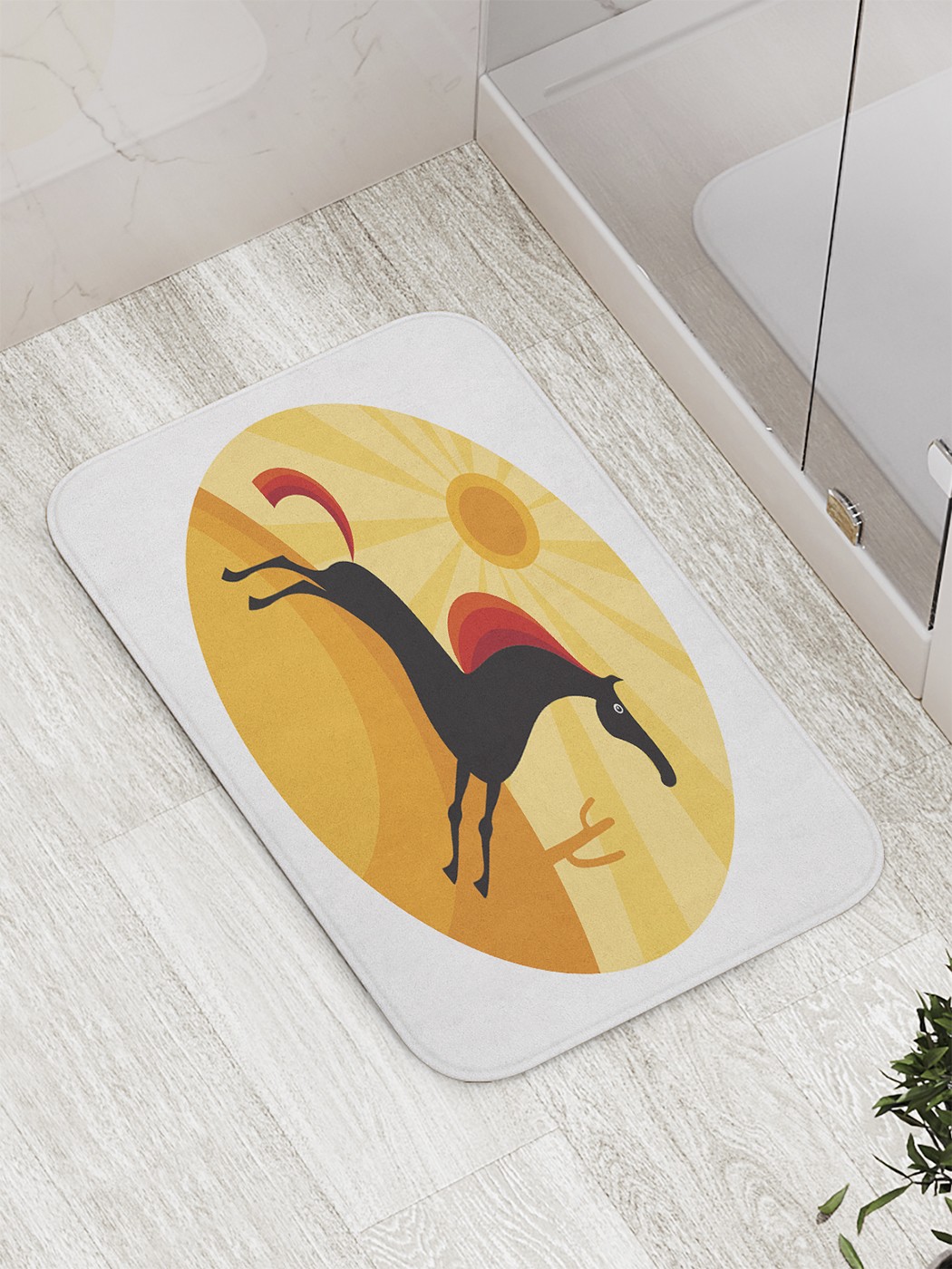 

Коврик противоскользящий для ванной, сауны, бассейна, 77х52 см bath_59462 JoyArty