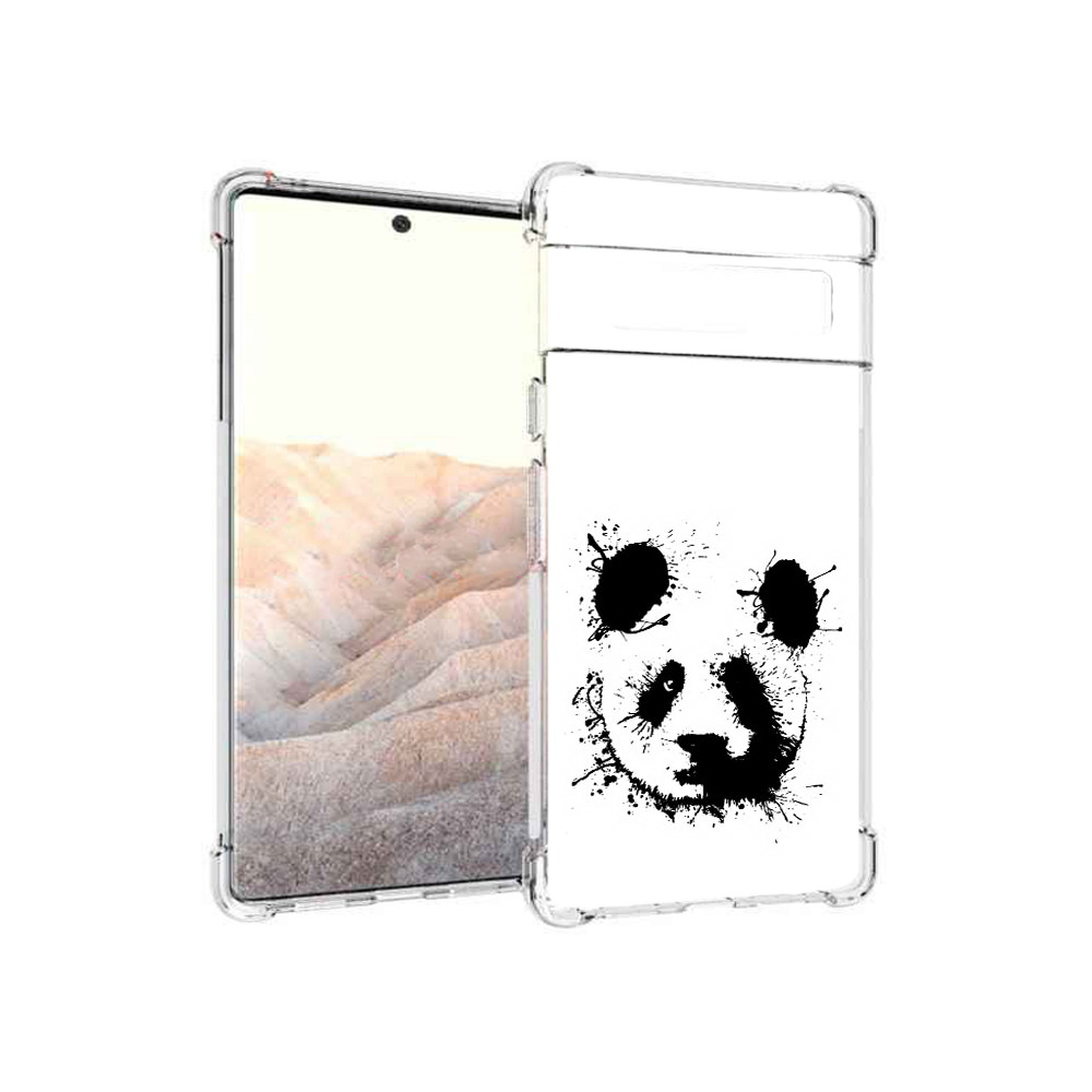 

Чехол MyPads Tocco для Google Pixel 6 Pro клякса-панда, Прозрачный, Tocco