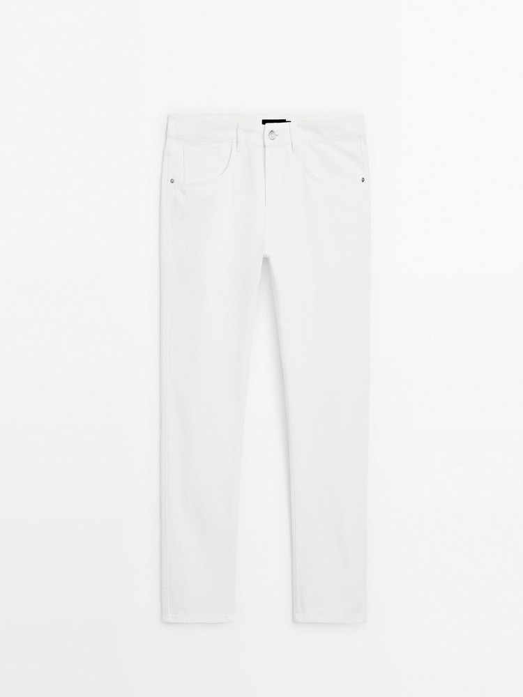 

Джинсы мужские Massimo Dutti 0051/073-I2024 белые 34, Белый, 0051/073-I2024