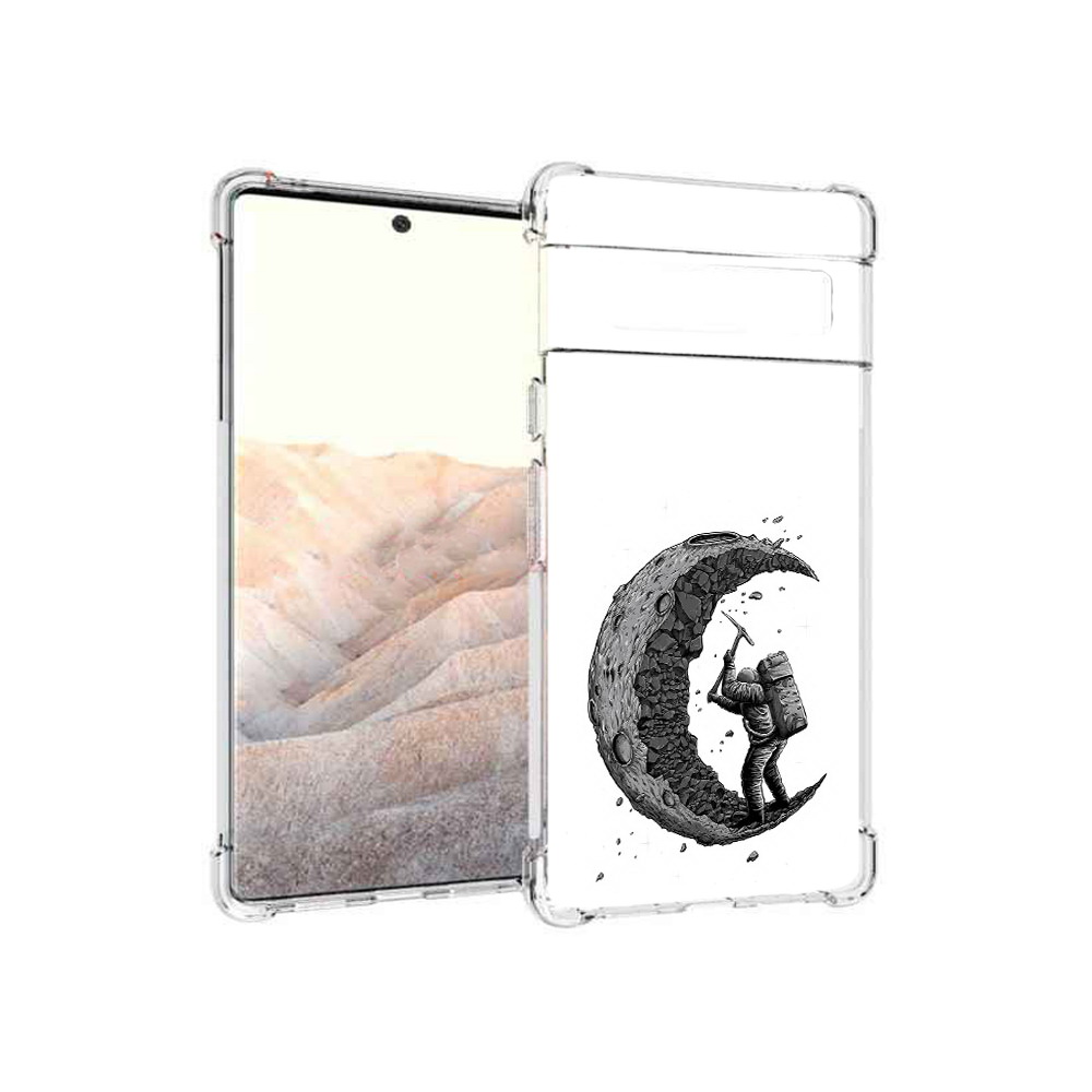 

Чехол MyPads Tocco для Google Pixel 6 Pro камненная луна, Прозрачный, Tocco