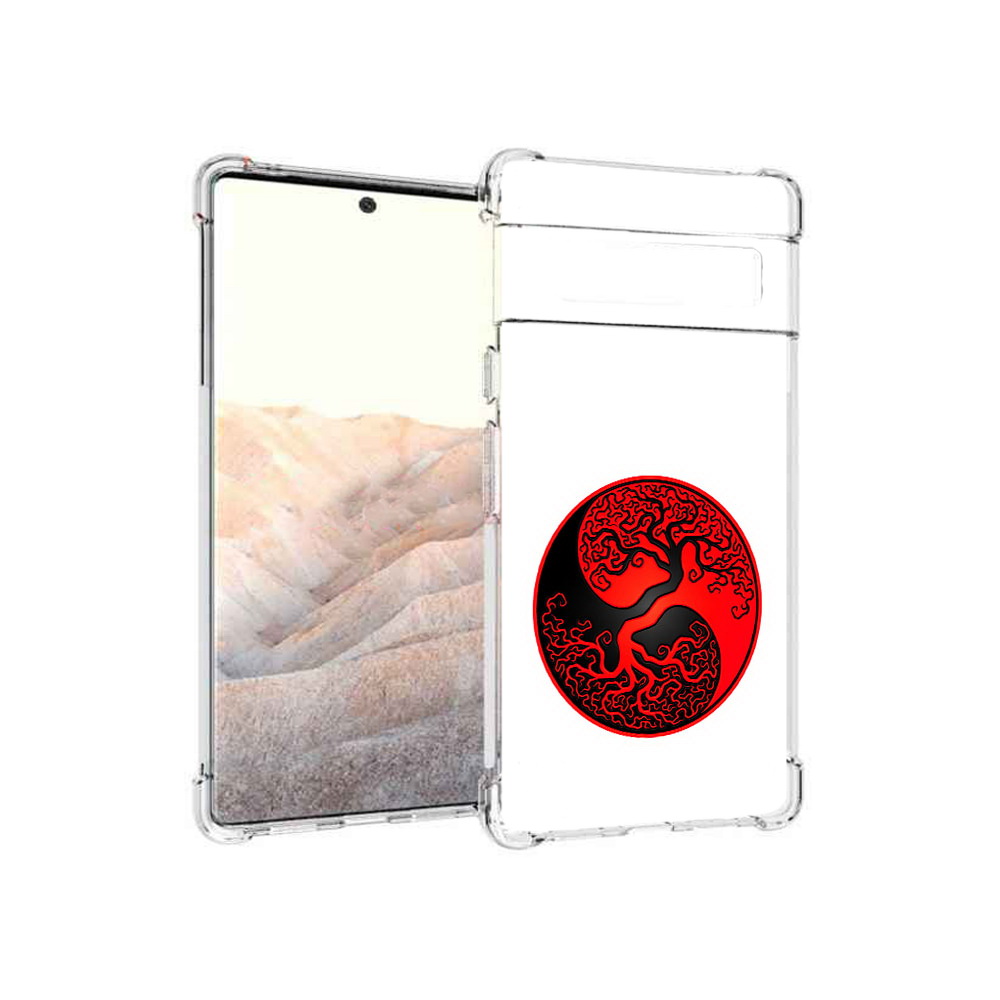 

Чехол MyPads Tocco для Google Pixel 6 Pro инь янь дерево, Прозрачный, Tocco
