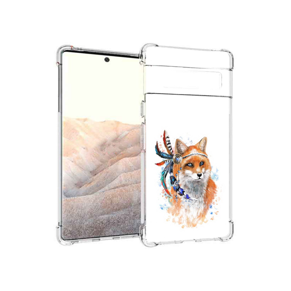 

Чехол MyPads Tocco для Google Pixel 6 Pro инду лиса, Прозрачный, Tocco