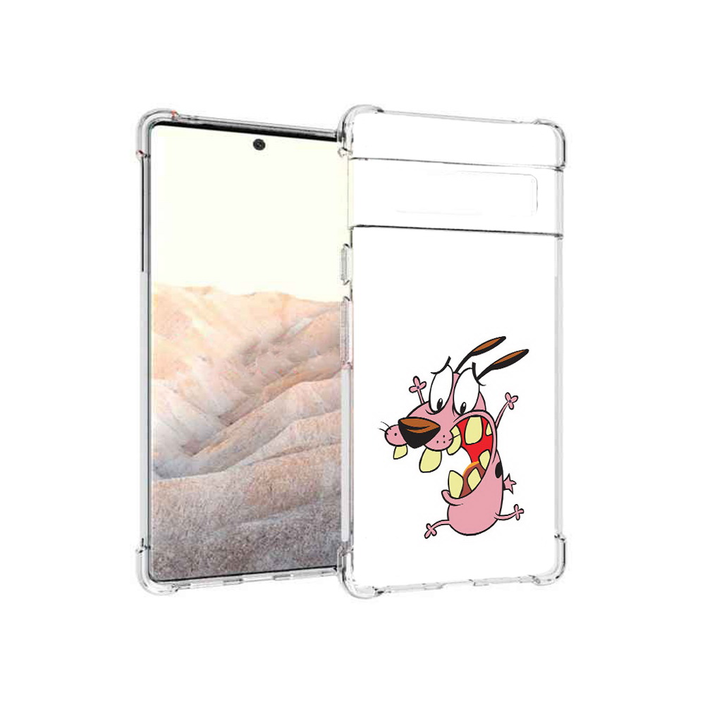 

Чехол MyPads Tocco для Google Pixel 6 Pro зубастый бобик, Прозрачный, Tocco