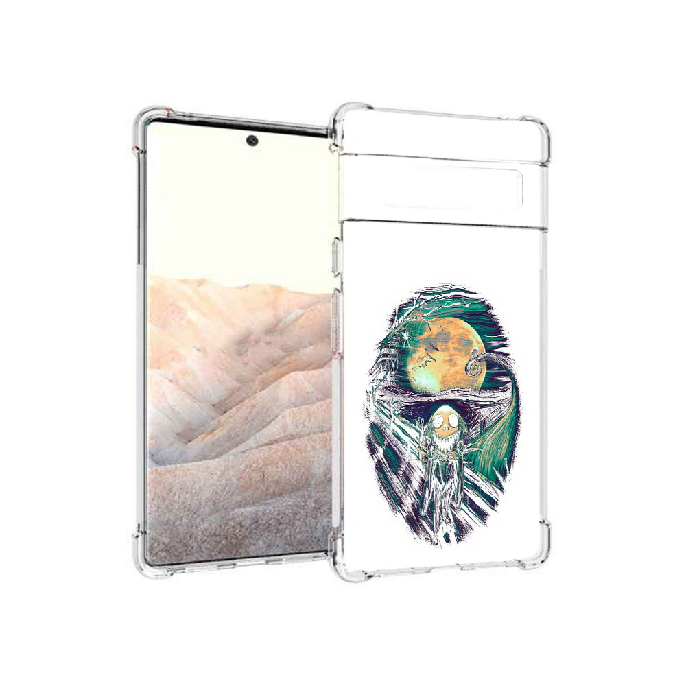 

Чехол MyPads Tocco для Google Pixel 6 Pro зубастое существо абстракция, Прозрачный, Tocco
