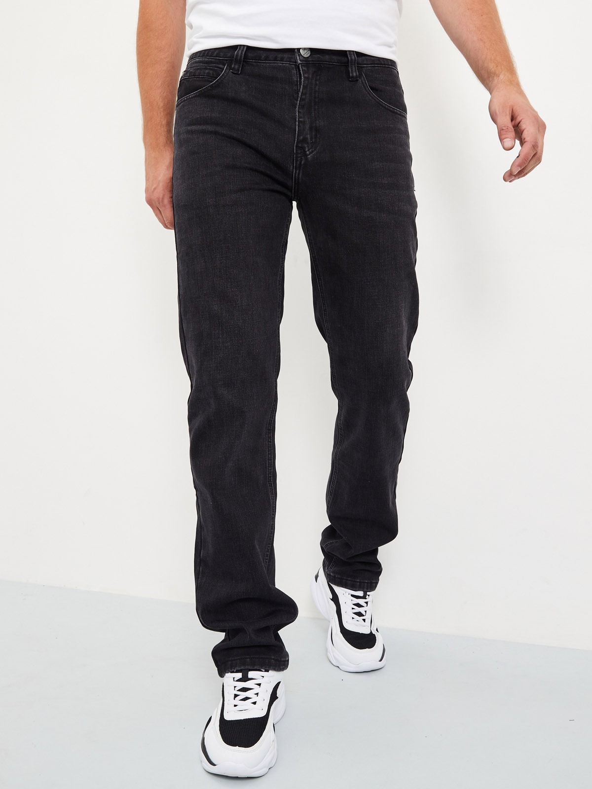 

Джинсы муж MR2585 black черный MOSSMORE