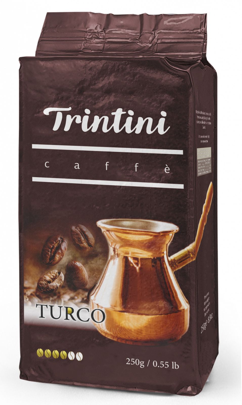 

Молотый кофе для турки Trintini Caffe TURCO, 250 гр.