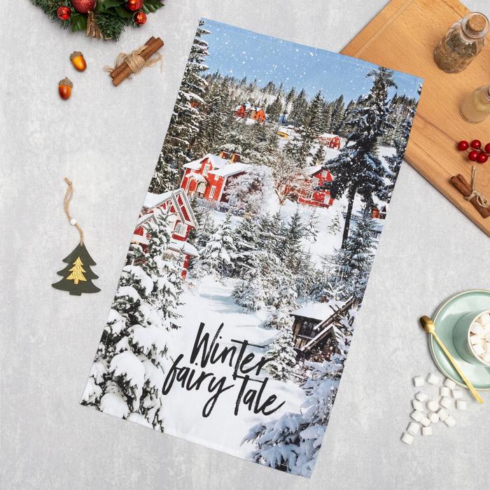 

Полотенце "Этель" Winter tairy tale 40х70 см, 100% хл, саржа 190 гр/м2