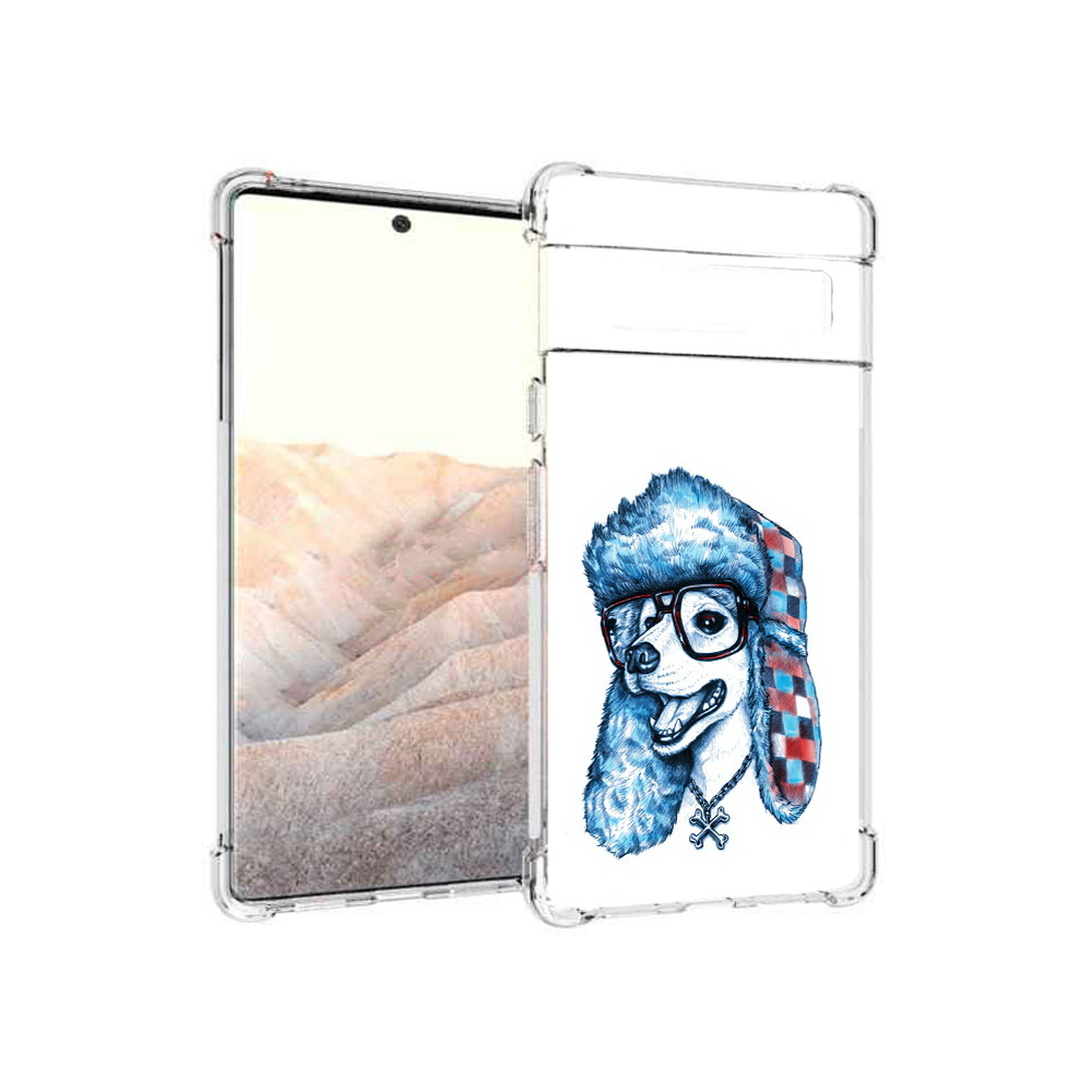 

Чехол MyPads Tocco для Google Pixel 6 Pro зимний пес, Прозрачный, Tocco