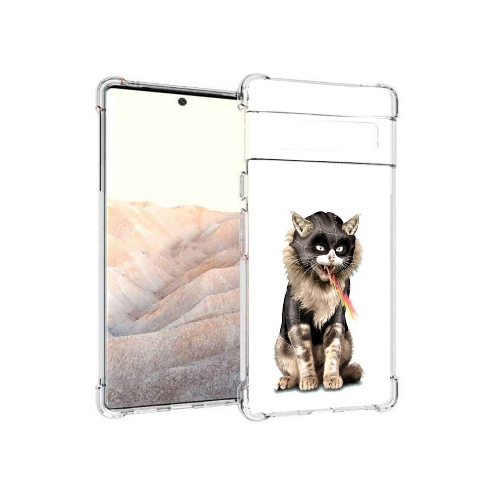 

Чехол MyPads Tocco для Google Pixel 6 Pro дьяволский кот, Прозрачный, Tocco
