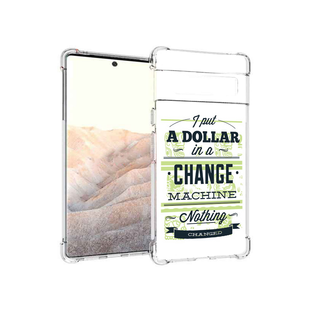 

Чехол MyPads Tocco для Google Pixel 6 Pro доллар надпись, Прозрачный, Tocco