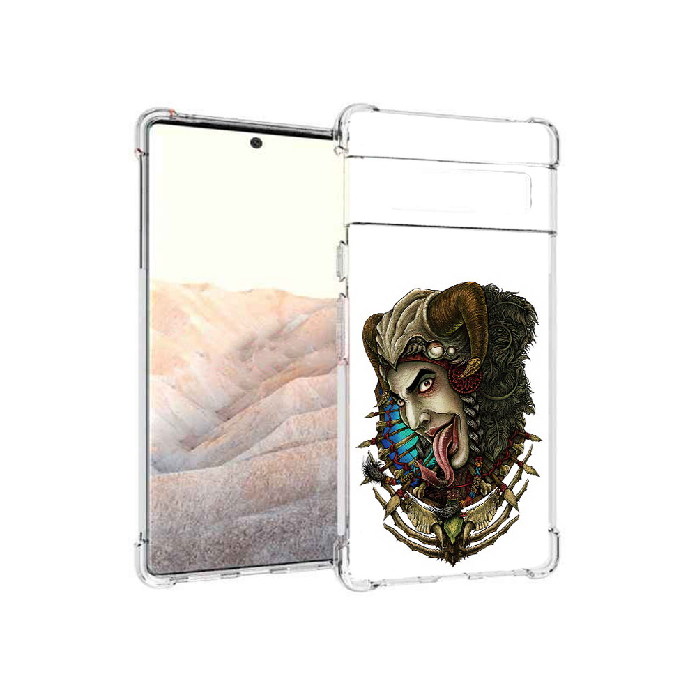 

Чехол MyPads Tocco для Google Pixel 6 Pro длинный язык, Прозрачный, Tocco