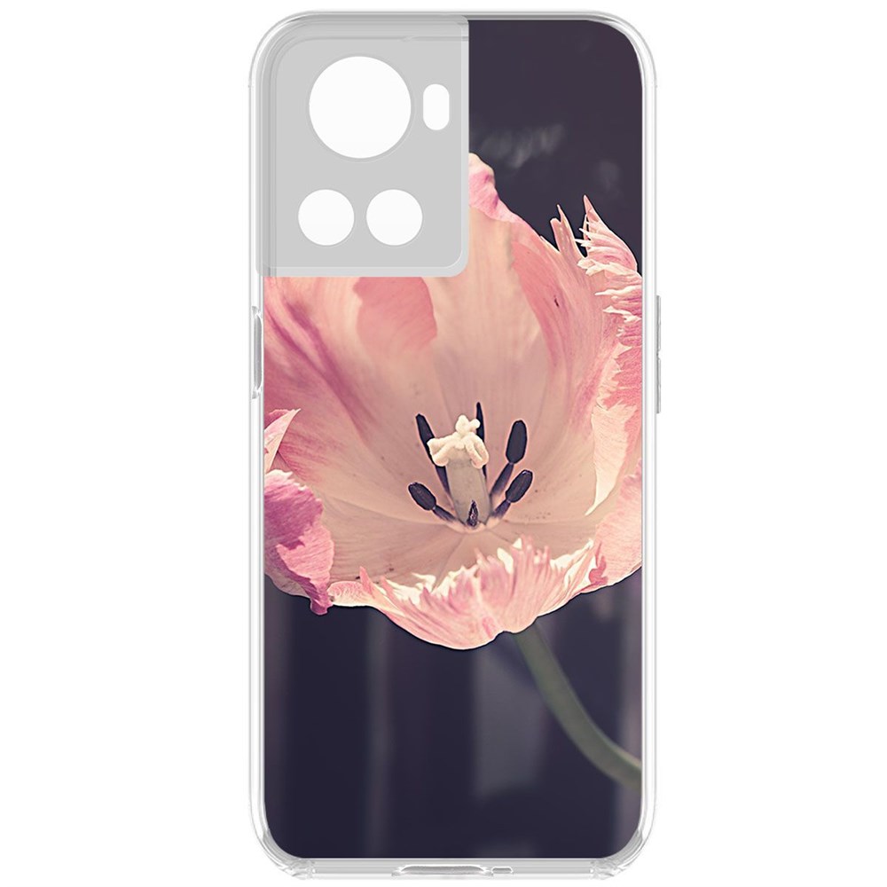 

Чехол-накладка Krutoff Clear Case Тюльпан для OnePlus 10R, Прозрачный