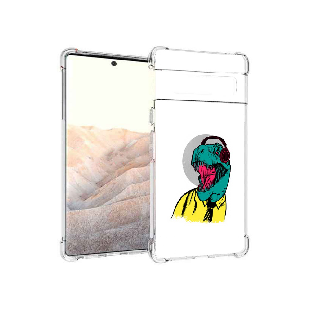 

Чехол MyPads Tocco для Google Pixel 6 Pro дино, Прозрачный, Tocco