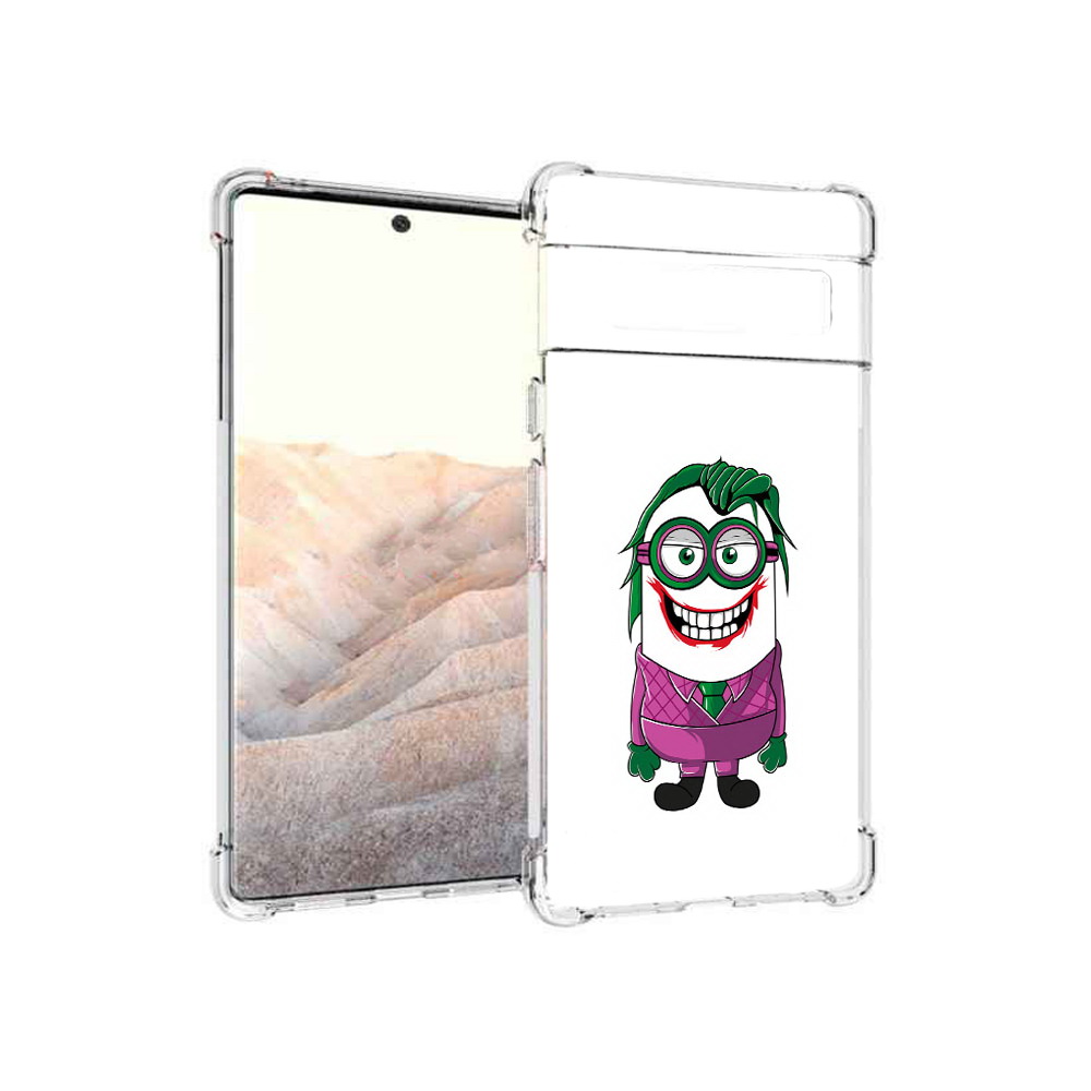 

Чехол MyPads Tocco для Google Pixel 6 Pro джокер миньон, Прозрачный, Tocco