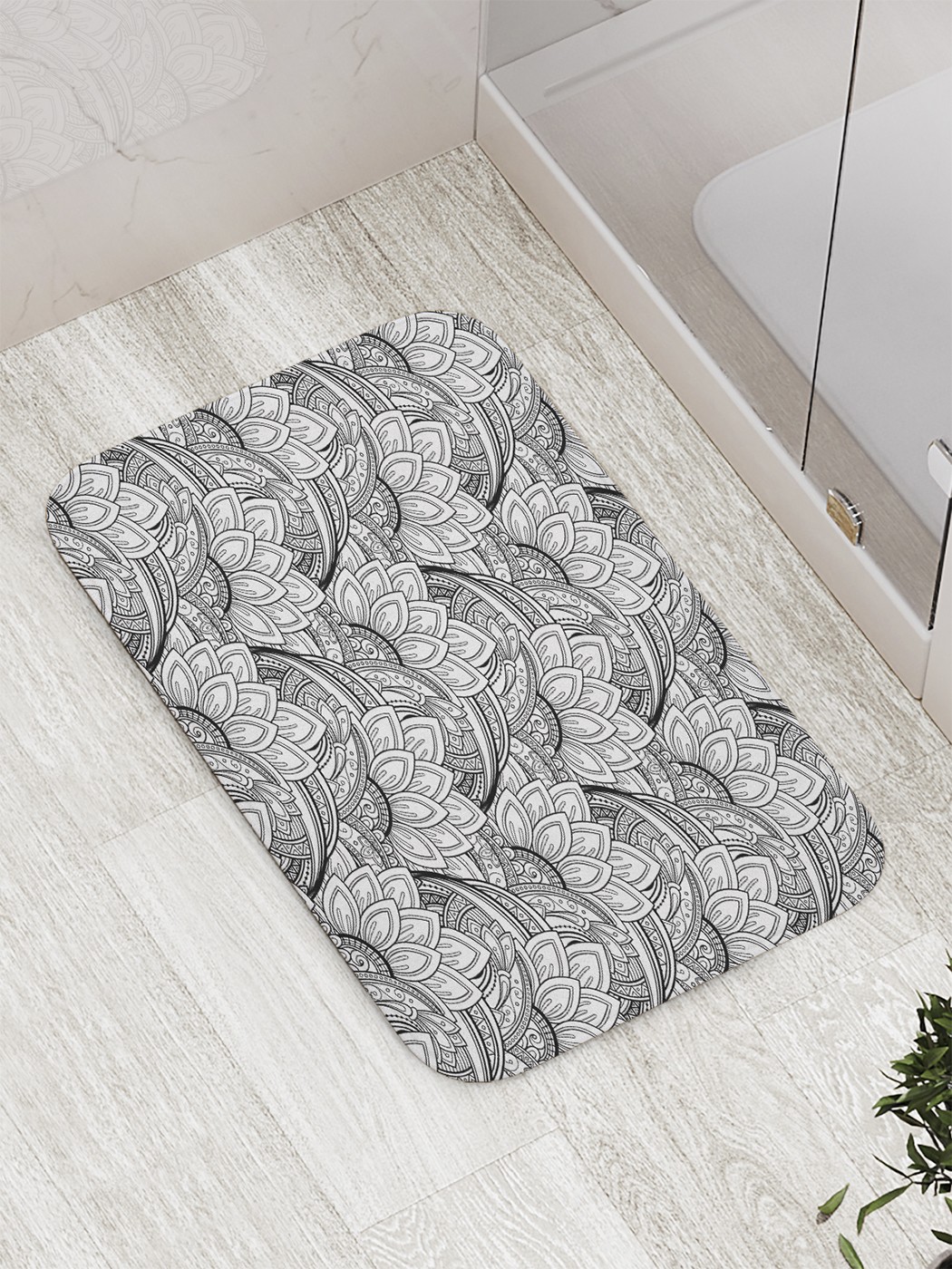 

Коврик противоскользящий для ванной, сауны, бассейна, 77х52 см bath_59269 JoyArty