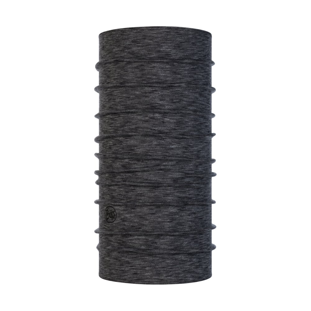 Шарф-труба Buff Midweght Merino Wool, graphite multi stripes, One Size