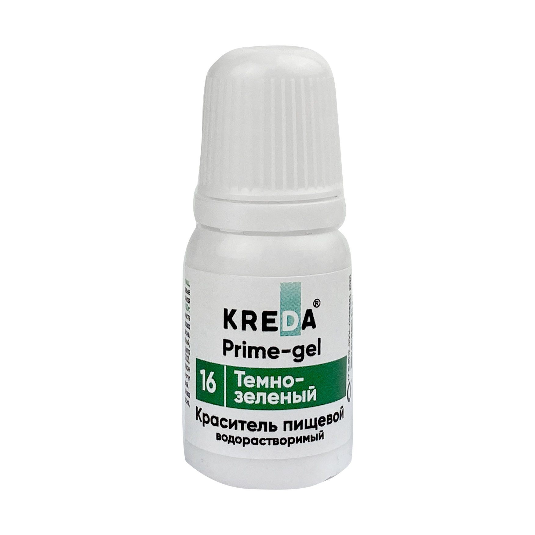 

Краситель пищевой Prime-gel KREDA темно-зеленый 16, 10 мл, P.16-0,01