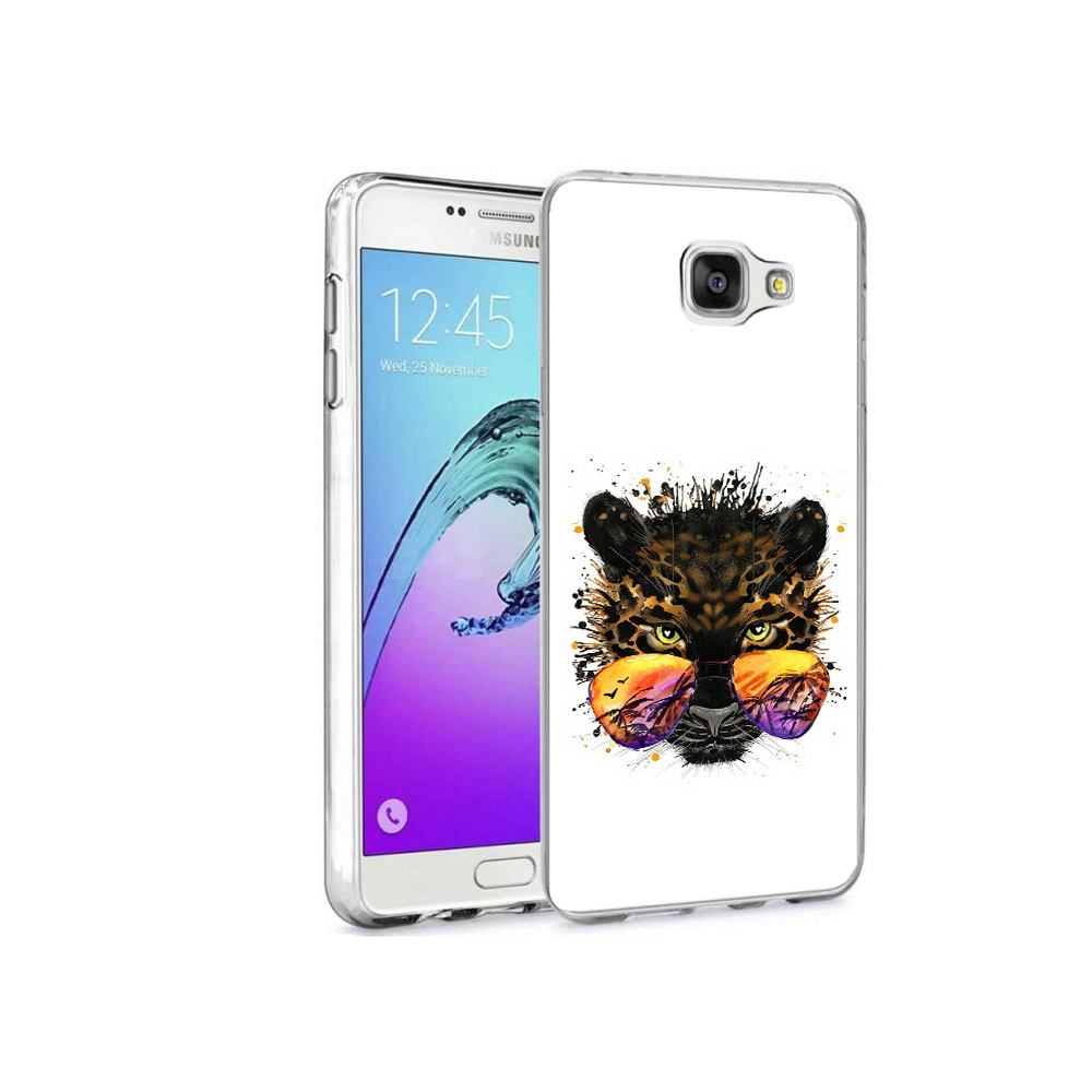 

Чехол MyPads Tocco для Samsung Galaxy A9 Pro тропический леопард (PT52968.556.649), Прозрачный, Tocco