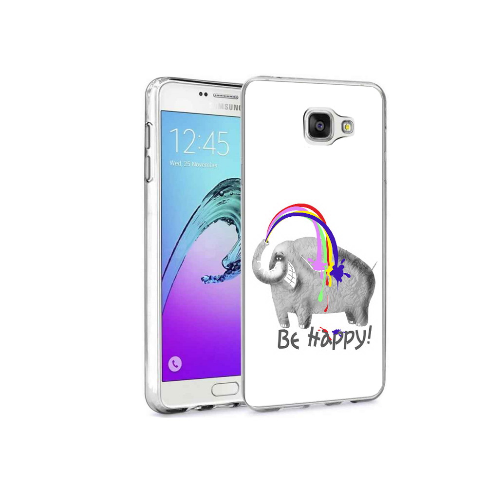 

Чехол MyPads Tocco для Samsung Galaxy A9 Pro счастливый слон (PT52968.556.632), Прозрачный, Tocco