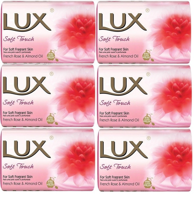 

Мыло туалетное LUX Нежное прикосновение, набор 85г х 6 шт.