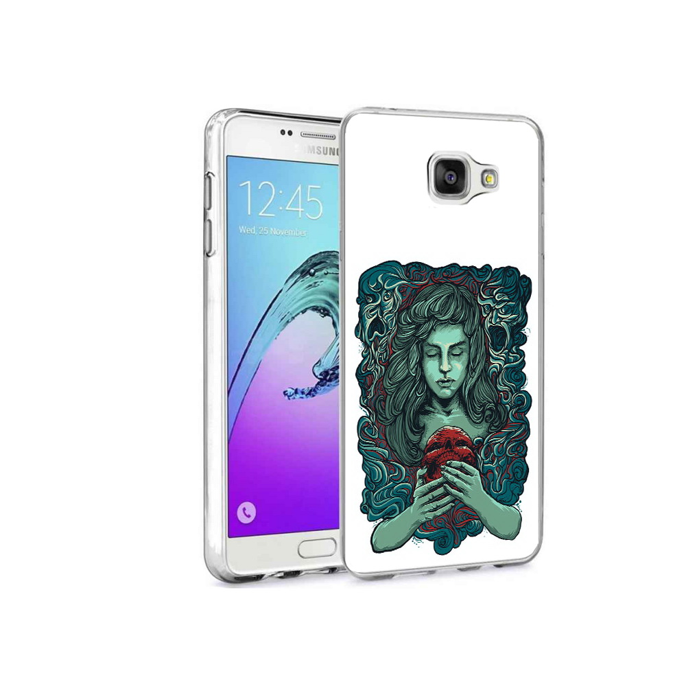

Чехол MyPads Tocco для Samsung Galaxy A9 Pro спящая девушка (PT52968.556.619), Прозрачный, Tocco