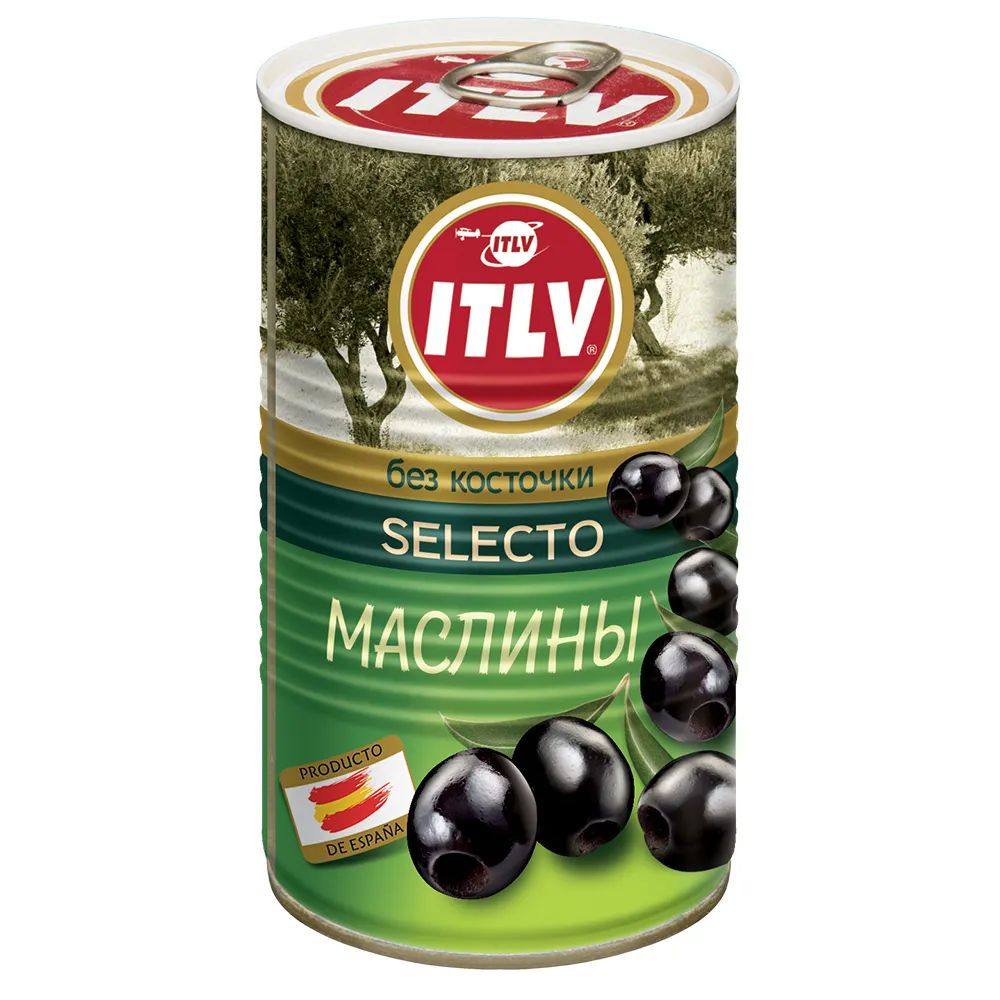 Маслины ITLV без косточки Selecto 370 мл