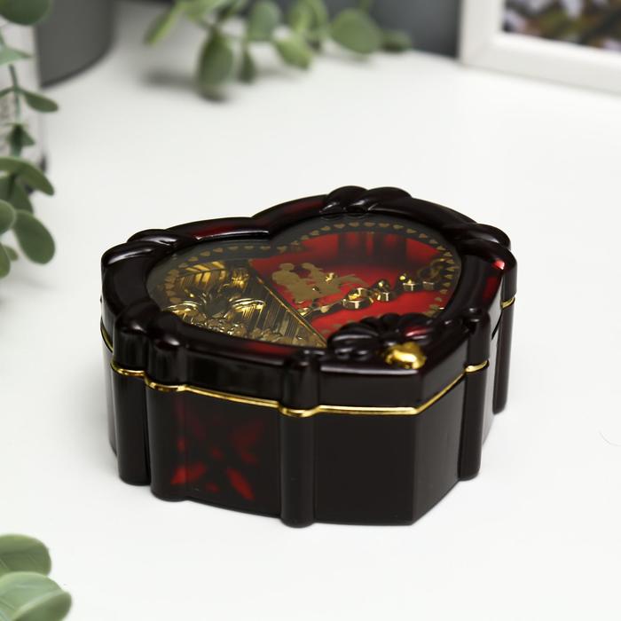 

Шкатулка музыкальная "Сердце" 12х10,5х4,7 см