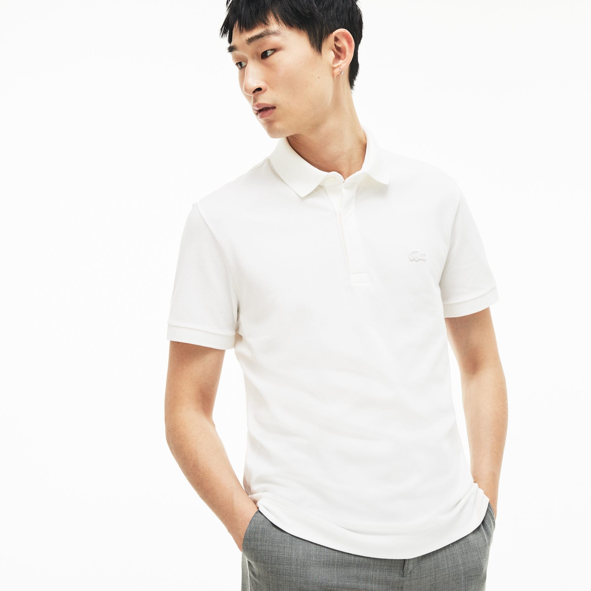 

Футболка мужская Lacoste PH5522 белая 5 UK, PH5522