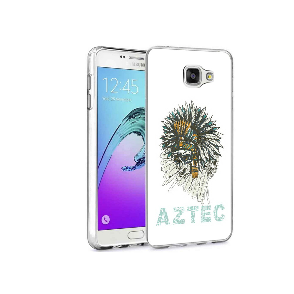 

Чехол MyPads Tocco для Samsung Galaxy A9 Pro скелет индеец (PT52968.556.602), Прозрачный, Tocco
