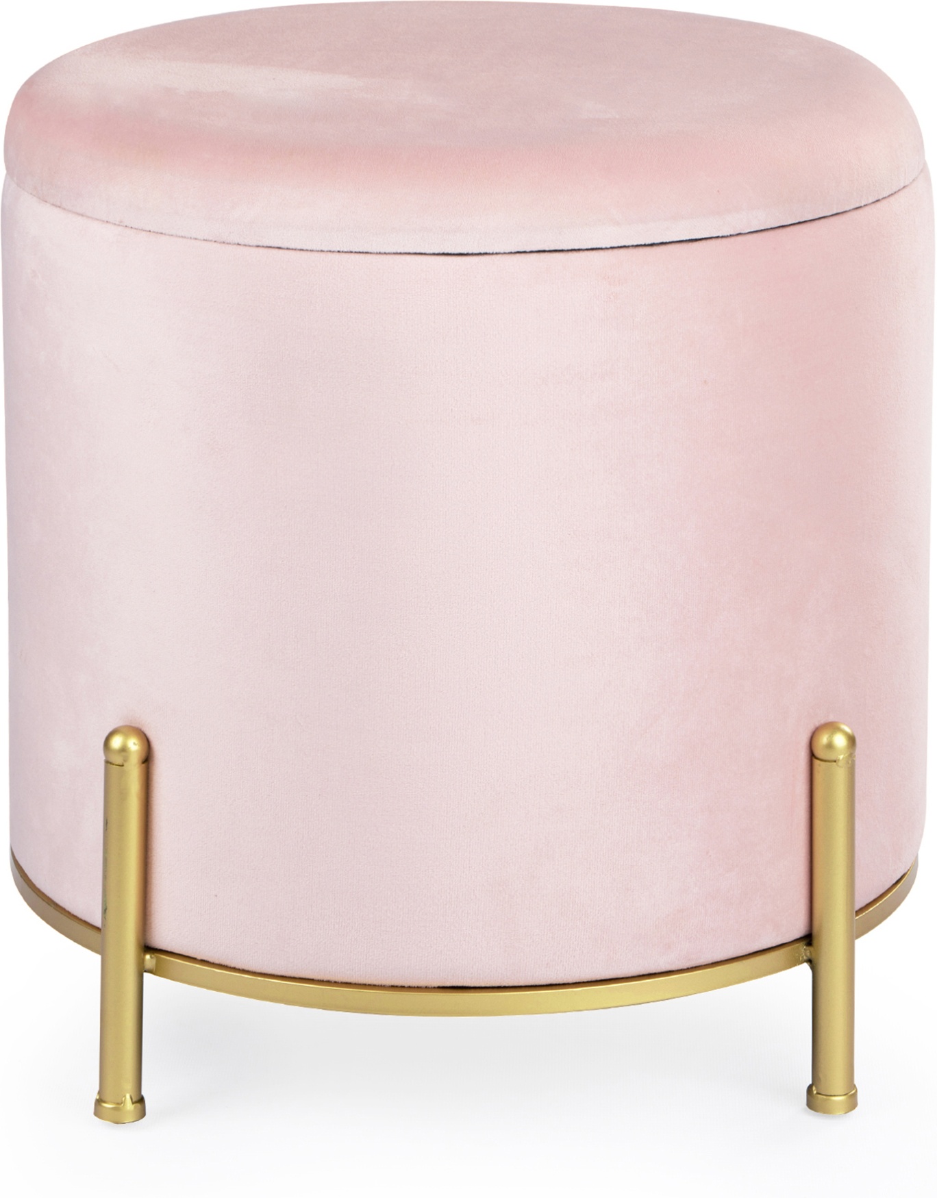 

Пуф Glasar с крышкой 45х45х43см 49-233B, Розовый