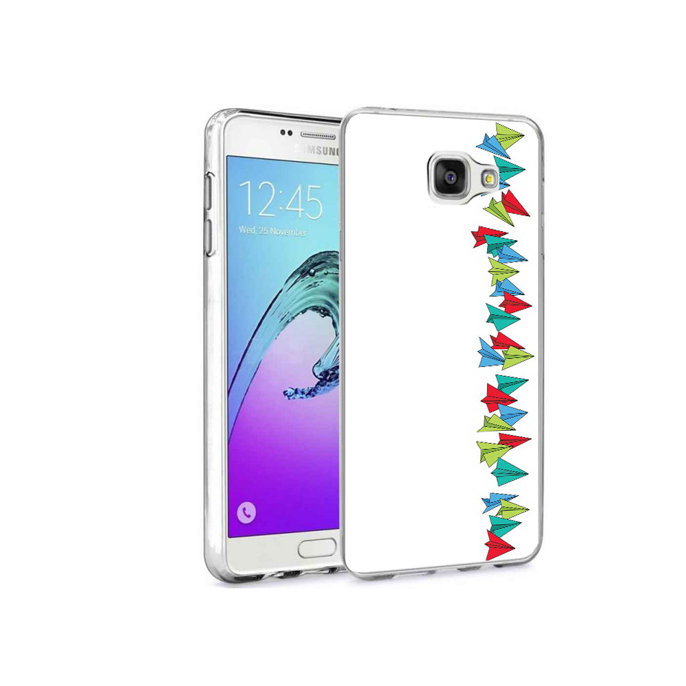 

Чехол MyPads Tocco для Samsung Galaxy A9 Pro самолетики из листочков (PT52968.556.593), Прозрачный, Tocco