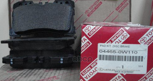 

Колодки Торм.Toyota Lexus Ls460/460l TOYOTA арт. 044650W110